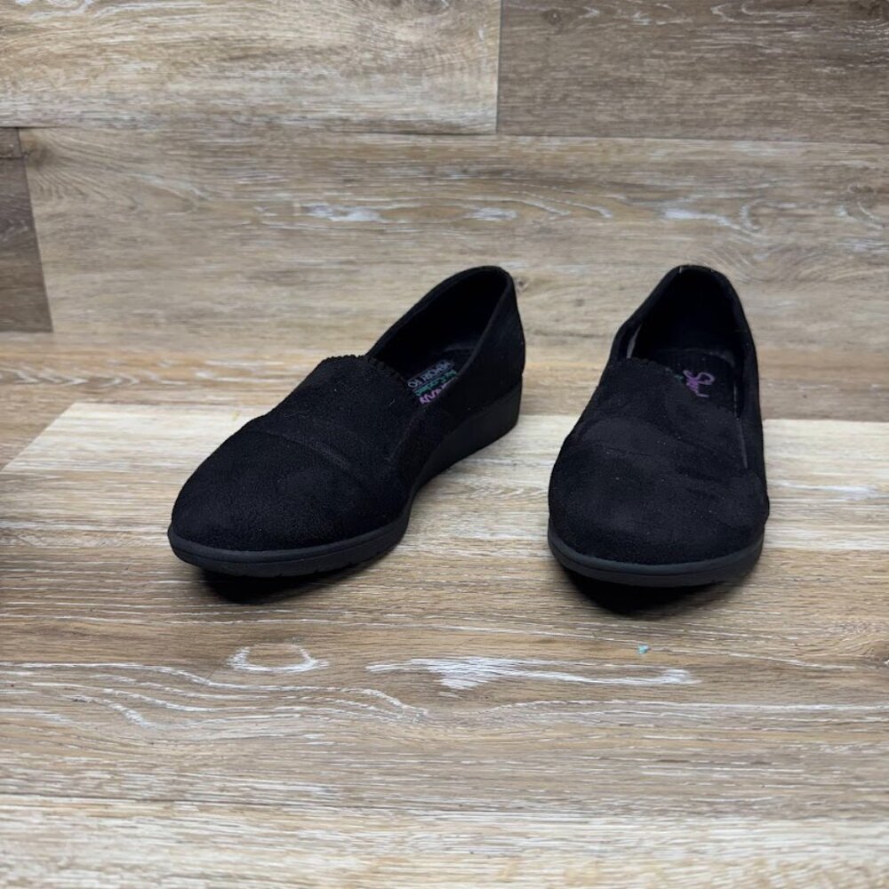 Skechers Cleo Casual Flex Wedge Black Flats Women's Size 8
